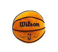 Character World Cojín Redondo con Licencia Oficial de la NBA, diseño de balón de Wilson, Almohada de Baloncesto Naranja súper Suave, Cualquier Dormitorio, sofá (35 x 35 cm)