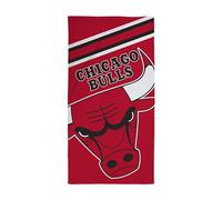 Character World Toalla Oficial de la NBA, sensación súper Suave, diseño del Equipo de Baloncesto Rojo de Chicago Bulls, hogar, baño, Playa y Piscina, Talla única, 75 cm x 150 cm, 100%