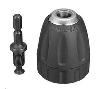 ChaRLes 0.8-10Mm Keyless Drill Chuck Converter 3/8 Pulgadas 24Unf Con 1/4 Pulgadas Hex Shank Sds Adapter