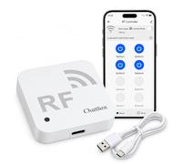 Chatthen RF01 Mando Universal WiFi RF 433MHz, Controlador Inteligente RF con Aprendizaje 310-580MHz, Compatible con Smart Life, Tuya, para Persianas, Cortinas, Luces y Puertas de Garaje
