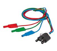 Chauvin Arnoux Cable de conexión con 3 cables de medición de seguridad separados (rojo, azul, verde)