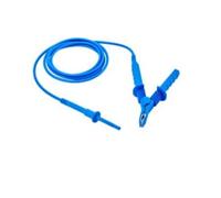 Chauvin Arnoux P01295520 - Cable de prueba HV (15 kV, 3 m, con pinza de cocodrilo, 1 unidad), color azul