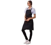 Chef obras ab035-blk-0 Memphis babero Delantal, negro, AB035-IBL-0