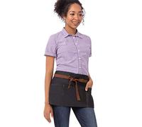 Chef obras ab035-blk-0 Memphis babero Delantal, negro, AW054-IBL-0
