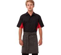Chef obras ahwaq014-pew-0 Dorset antiguo mitad Bistro delantal, gris