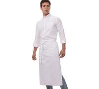 Chef obras Bistro delantal, Poli/algodón, blanco, 32-Inch Length by 27 1/2-Inch Width