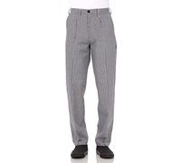 Chef obras blanco y negro cuadros tradicionales Chef pantalones, Blanco y negro, 46