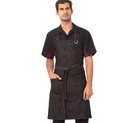 Chef obras Crosshatch babero Delantal, ABXX052-BBG-0
