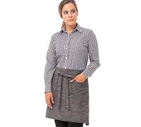 Chef obras Crosshatch babero Delantal, AHWXX012-BSL-0