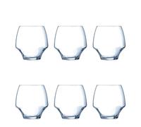 CHEF & SOMMELIER OPEN UP Caja 6 Vasos Bajos Krysta 38CL Transparente Brillo