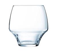 Chef & Sommelier UI033 Kwarx Vaso bajo, transparente, base estrecha y boca ancha, 38 cl, lote de 6