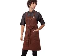 Chef Works ABAQ054RUS0 - Delantal de Trabajo Unisex (óxido, Talla única)