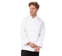 Chef Works B805-XL Burdeos - Chaqueta de Chefs Unisex, Talla XL, Color Blanco