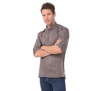 Chef Works Hartford Chef Coat Chaqueta de Cocinero, Gris Grafito, 3XL para Hombre