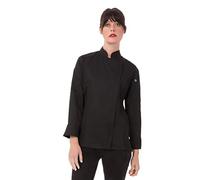 Chef Works Coat Abrigo de Chef Hartford para Mujer, Negro, S