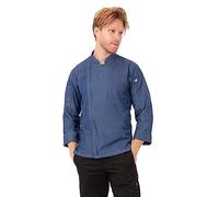 Chef Works Gramercy Denim Chef Coat Chaqueta de Cocinero, Azul (Indigo Blue), S para Hombre
