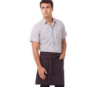 Chef Works Medio Delantal Profesional de Tela de Estilo Dorset - Talla única - Berenjena