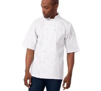 Chef Works PCSS Volnay Essential Chef - Abrigo de cocina, color blanco, pequeño