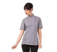 Chef Works Springfield - Chaquetilla de cocinero para mujer, Gris, M