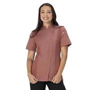 Chef Works Springfield - Chaquetilla de cocinero para mujer, Ladrillo, XL