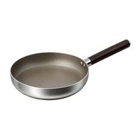 Cheffinger Sartén Antiadherente 20cm Inducción con Mango Efecto Madera, Plata