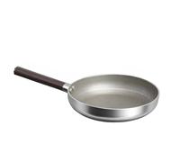Cheffinger Sartén Antiadherente 24cm Inducción con Mango Efecto Madera, Plata