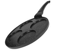 Cheffinger Sartén Pancakes 26 cm Revestida en Mármol con Mango Ergonómico,