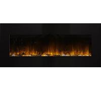 CHEMIN'ARTE Chimenea eléctrica de Pared con calefacción Volcano, Efecto de Llama Leds- Chimenea Decorativa bajo Consumo - Mando a Distancia