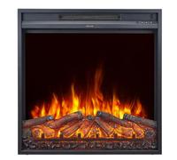 CHEMIN'ARTE Chimenea eléctrica empotrable Oxford 2XL con Efecto de Llama Leds - Chimenea eléctrica con calefacción - Inserto de Chimenea - Bajo Consumo - Mando a Distancia - Extra Fino - 71x15x74cm