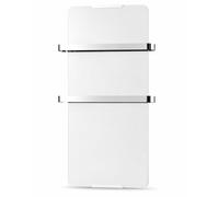 CHEMIN'ARTE Toallero Eléctrico para baño 1200W, Blanco, Radiador Toallero Eléctrico Bajo Consumo IP24-2 toalleros de Acero Inoxidable