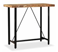 Chenshu Mesa de Bar y Cocina, Recibidor, Consola, Auxiliar - Madera Maciza Reciclada 120x60x107 cm