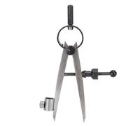 CHEOTIME Brújula artesanal de cuero con divisor ajustable, pinza de resorte con funda para bolígrafo, divisor ajustable de acero al carbono para dibujar círculos, arcos,