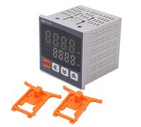 CHEOTIME Kit de controlador de temperatura PID, alto voltaje 100 ACV a 240 ACV, termostato LED de 7 segmentos termostato de salida de relé de control de temperatura programable (BEM-TC7A-14RV)