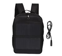 CHEOTIME Mochila de energía con Panel Solar de 5 V 14 W, Bolsa de energía Solar ergonómica a Prueba de Agua de Alta conversión con asa y Puerto de Carga USB para Viajes,