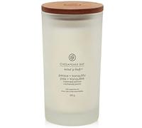 Chesapeake Bay Vela perfumada | Peace + Tranquility - Vaso grande de aromaterapia | Tiempo de combustión: hasta 82 horas | Colección Mind & Body