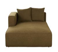 Cheslong (ángulo izquierdo) para sofá modular verde caqui