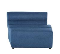 Cheslong para sofá modulable profesional de tela reciclada azul