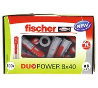 Cheville bi-matière duopower fischer - diamètre 8 mm - vendu par 100