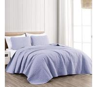 Chezmoi Collection Austin - Juego de Colcha de 3 Piezas Extra Grande (tamaño Queen, Color Lavanda)