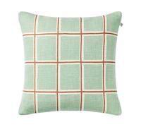 Chhatwal & Jonsson Funda de cojín Raha 50x50 cm Aqua-apricot orange