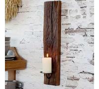 Chic Antique Grimaud - Candelabro de pared (madera, 43 cm)