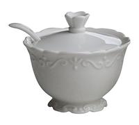 Chic Antique Provence - Azucarero con cuchara (porcelana)