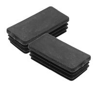 CHICAMPERA 2 Almohadillas Antideslizantes para Patas de Escalera de Goma Negra, Fácil de Montar y Protege el Suelo, Cubierta Reutilizable para Escaleras Domésticas