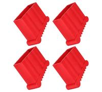 CHICAMPERA 4 Piezas Protector de Pies de Goma Antideslizante para Escaleras de Mano y Extensibles, Reducción de Ruido y Diseño Resistente para Entornos Residenciales
