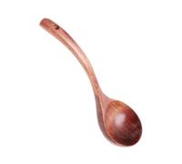 CHICAMPERA Cucharón de Sopa de Madera Ligero Mango Curvo para Manejo Cómodo, Adecuado para Restaurante y Uso Familiar en Cocina