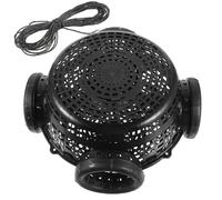 CHICAMPERA Jaula Trampa para Pesca Portátil de Plástico Negro Malla Desmontable para Capturar Cangrejos y Camarones en Agua Dulce y Salada
