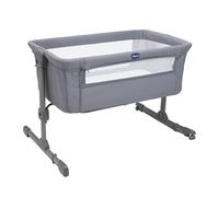 Chicco Next2Me Essential Cuna Colecho Bebé, Cuna para recién Nacidos, Compatible con Varias Camas, Altura Ajustable, Buena Circulación de Aire, Colchón y Bolsa incluidos, 0-6 Meses, Gris