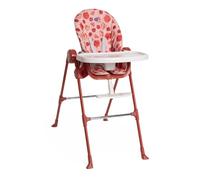 Chicco Polly Essential Trona para Niños, de 0 Meses a 15 Kg, 3 Posiciones de Reclinado, 7 Niveles de Altura, Reposapiés regulable, Cierre Compacto, Tejido de Poliéster Reciclado, Rojo