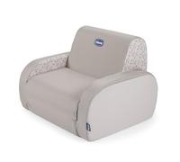 Chicco Sillón Twist para niños, convertible chaise longue y sofá, 3 posiciones, más de 12 meses, Gris