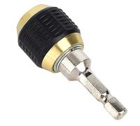 CHICIRIS Adaptador de Portabrocas para Taladro Manual Eléctrico, Herramienta de Controlador de Impacto de 60mm, Vástago Hexagonal de 1/4 de Acero Inoxidable Duradero, 2 uds.